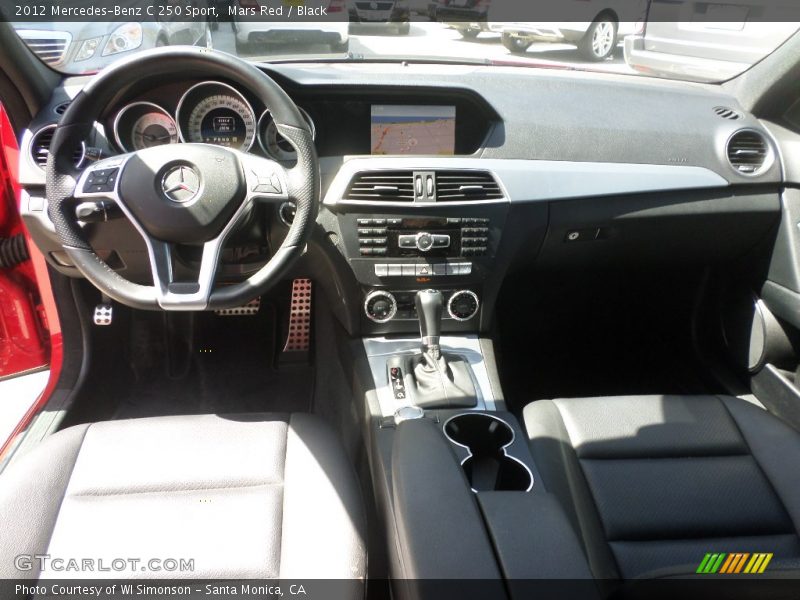 Mars Red / Black 2012 Mercedes-Benz C 250 Sport