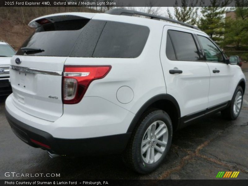 Oxford White / Medium Light Stone 2015 Ford Explorer 4WD