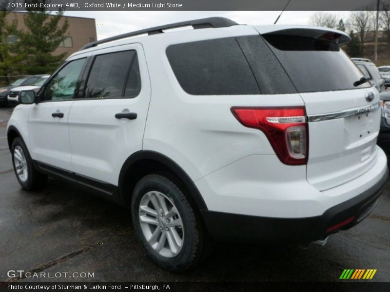 Oxford White / Medium Light Stone 2015 Ford Explorer 4WD