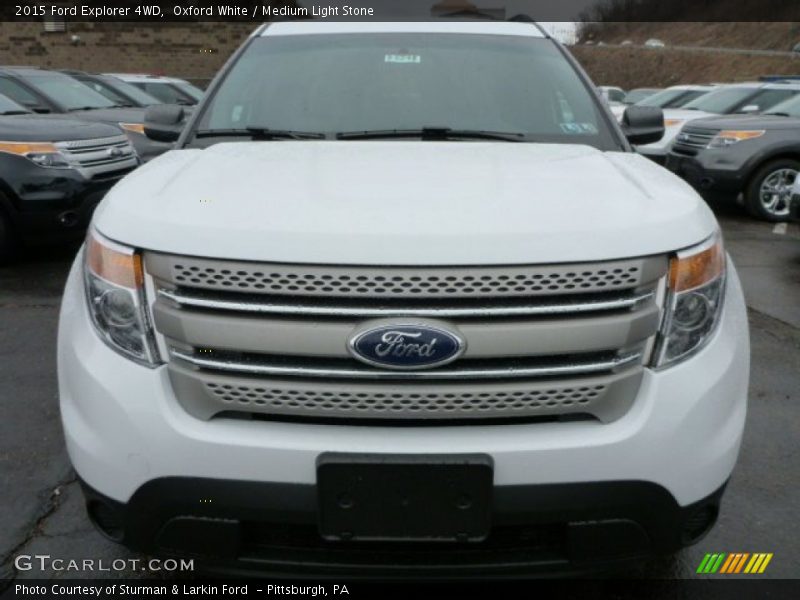 Oxford White / Medium Light Stone 2015 Ford Explorer 4WD