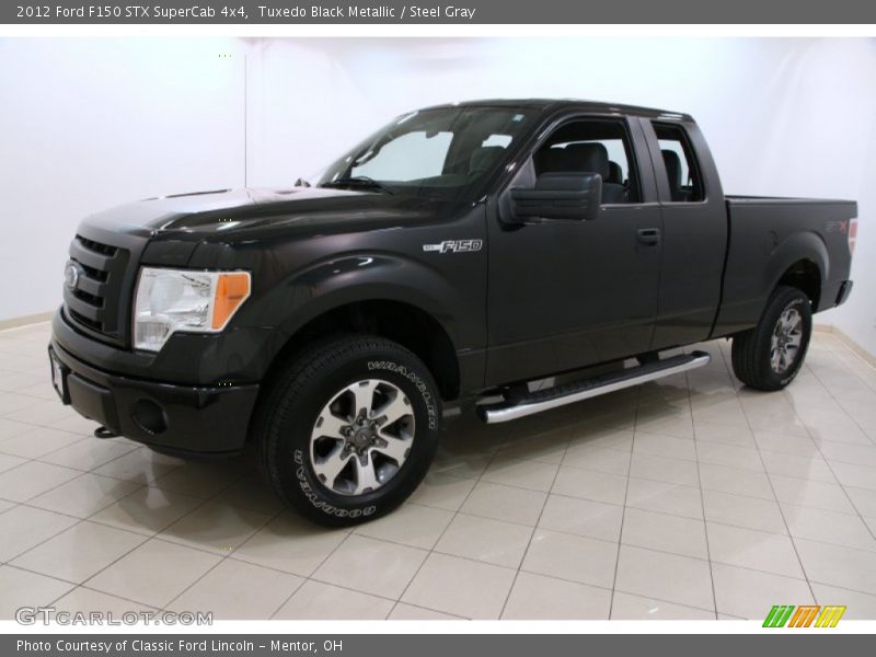 Tuxedo Black Metallic / Steel Gray 2012 Ford F150 STX SuperCab 4x4