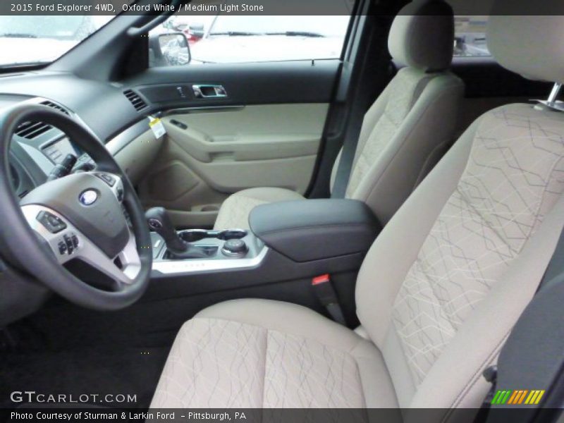 Oxford White / Medium Light Stone 2015 Ford Explorer 4WD