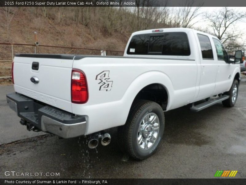 Oxford White / Adobe 2015 Ford F250 Super Duty Lariat Crew Cab 4x4