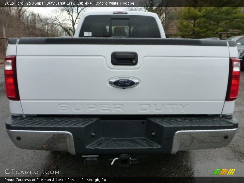 Oxford White / Adobe 2015 Ford F250 Super Duty Lariat Crew Cab 4x4