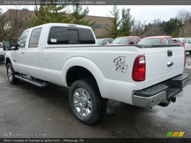 Oxford White / Adobe 2015 Ford F250 Super Duty Lariat Crew Cab 4x4