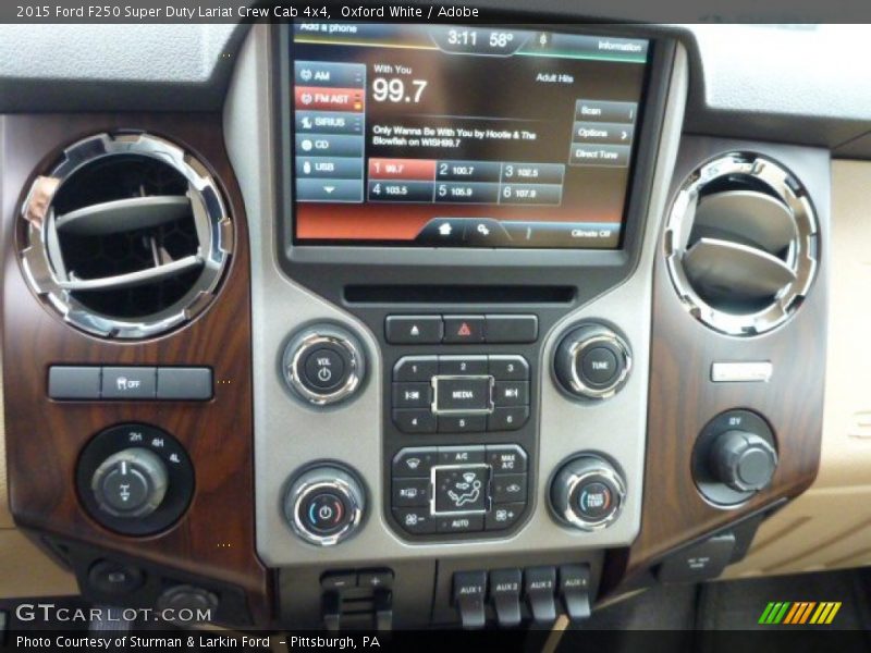 Oxford White / Adobe 2015 Ford F250 Super Duty Lariat Crew Cab 4x4