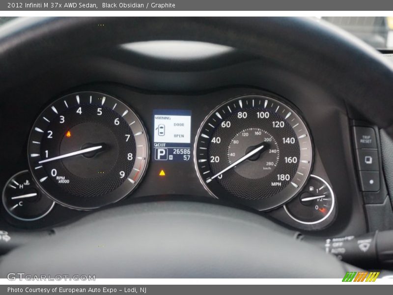 Black Obsidian / Graphite 2012 Infiniti M 37x AWD Sedan