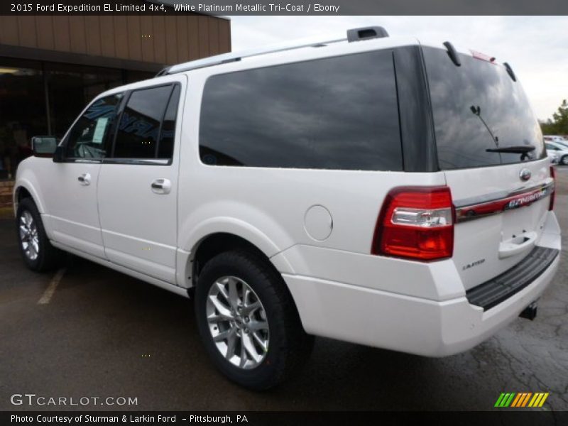 White Platinum Metallic Tri-Coat / Ebony 2015 Ford Expedition EL Limited 4x4