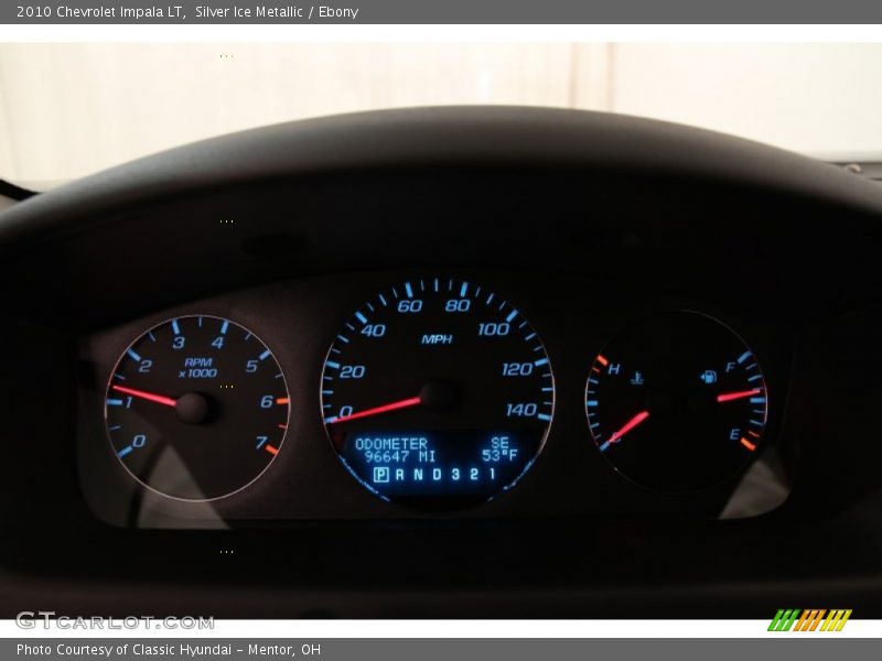 Silver Ice Metallic / Ebony 2010 Chevrolet Impala LT