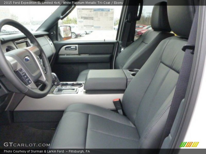 White Platinum Metallic Tri-Coat / Ebony 2015 Ford Expedition EL Limited 4x4