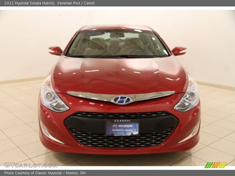 Venetian Red / Camel 2011 Hyundai Sonata Hybrid