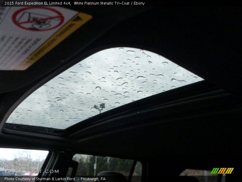 White Platinum Metallic Tri-Coat / Ebony 2015 Ford Expedition EL Limited 4x4