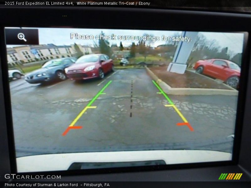 White Platinum Metallic Tri-Coat / Ebony 2015 Ford Expedition EL Limited 4x4