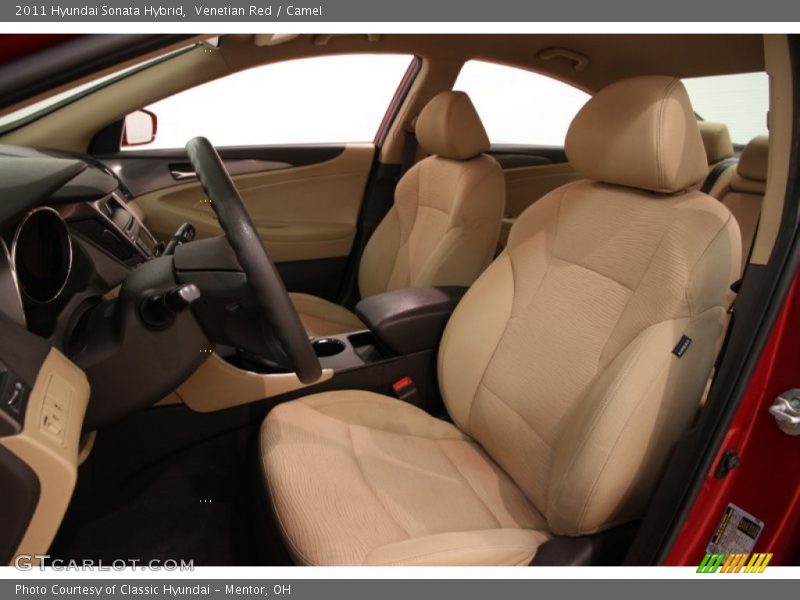 Venetian Red / Camel 2011 Hyundai Sonata Hybrid