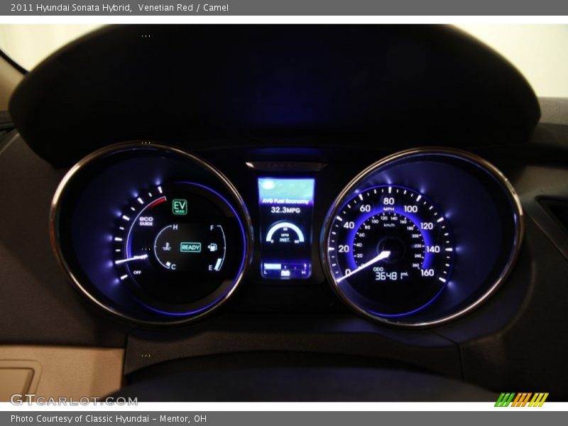  2011 Sonata Hybrid Hybrid Gauges