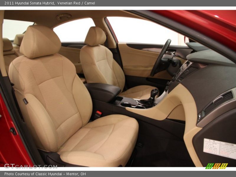 Venetian Red / Camel 2011 Hyundai Sonata Hybrid