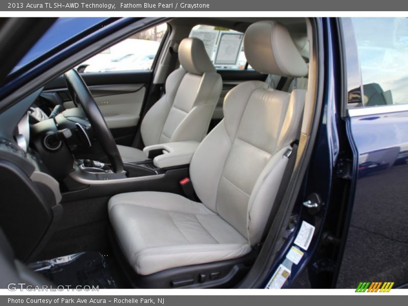 Fathom Blue Pearl / Graystone 2013 Acura TL SH-AWD Technology