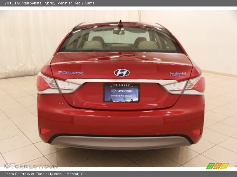 Venetian Red / Camel 2011 Hyundai Sonata Hybrid