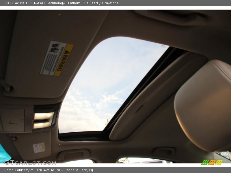 Fathom Blue Pearl / Graystone 2013 Acura TL SH-AWD Technology
