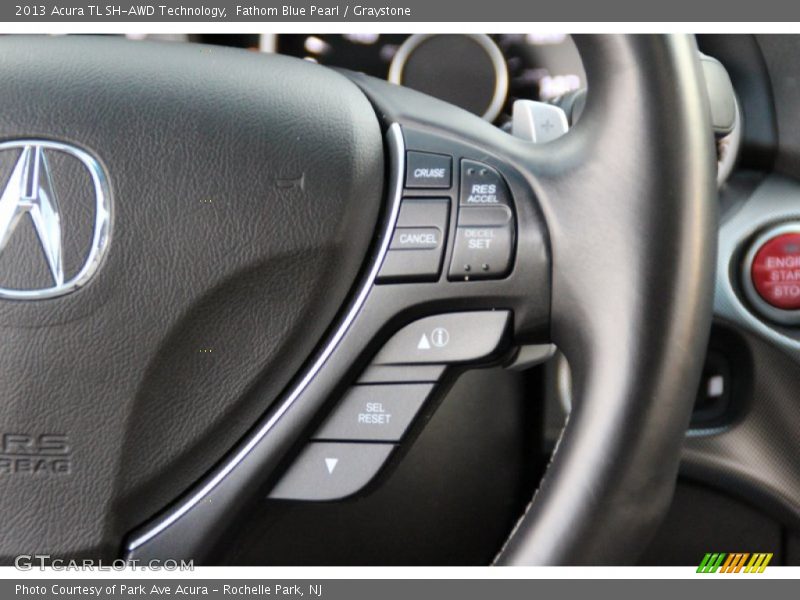 Fathom Blue Pearl / Graystone 2013 Acura TL SH-AWD Technology