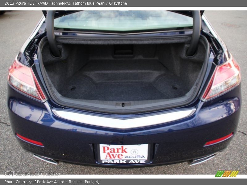 Fathom Blue Pearl / Graystone 2013 Acura TL SH-AWD Technology