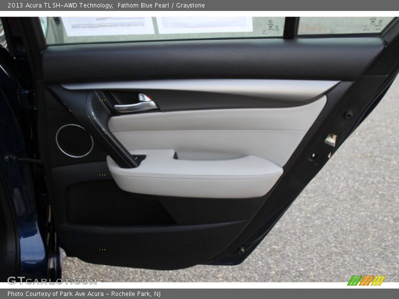 Fathom Blue Pearl / Graystone 2013 Acura TL SH-AWD Technology