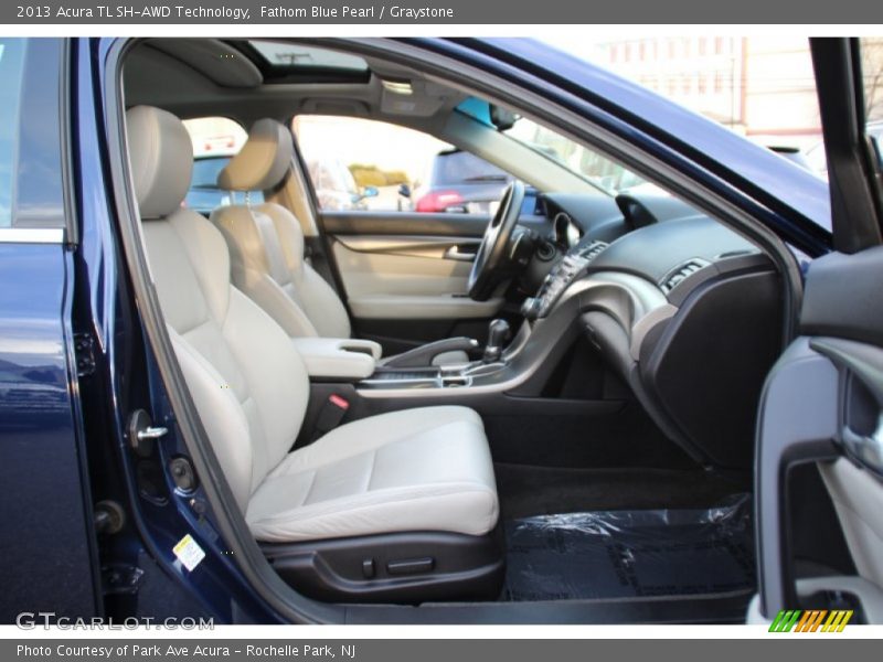 Fathom Blue Pearl / Graystone 2013 Acura TL SH-AWD Technology