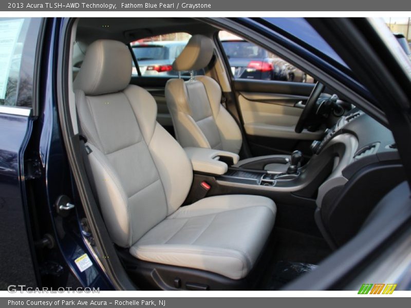 Fathom Blue Pearl / Graystone 2013 Acura TL SH-AWD Technology