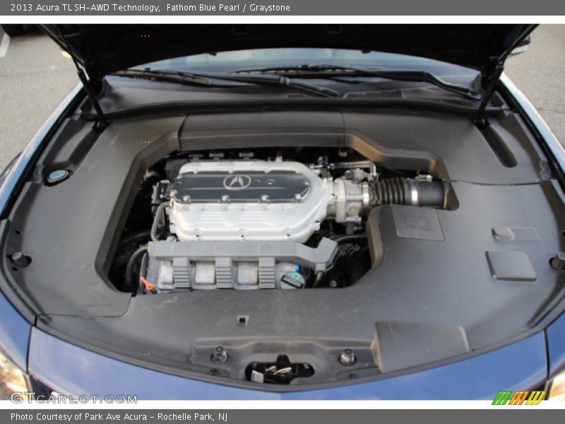 Fathom Blue Pearl / Graystone 2013 Acura TL SH-AWD Technology