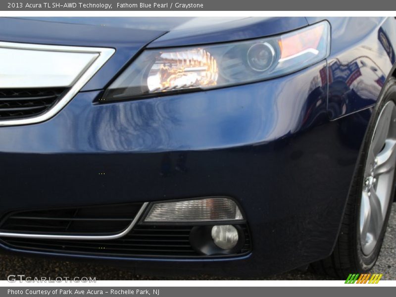 Fathom Blue Pearl / Graystone 2013 Acura TL SH-AWD Technology