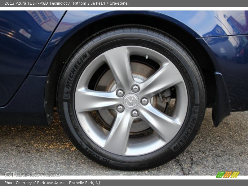 Fathom Blue Pearl / Graystone 2013 Acura TL SH-AWD Technology