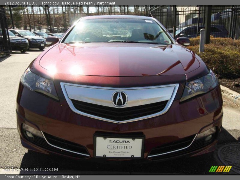 Basque Red Pearl / Parchment 2012 Acura TL 3.5 Technology