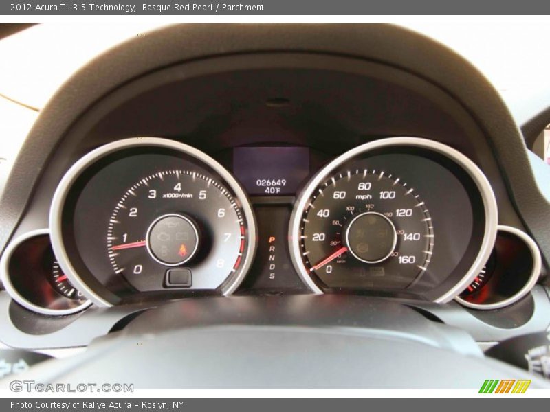 Basque Red Pearl / Parchment 2012 Acura TL 3.5 Technology
