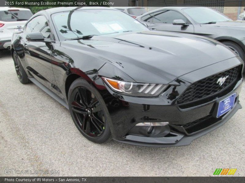 Black / Ebony 2015 Ford Mustang EcoBoost Premium Coupe