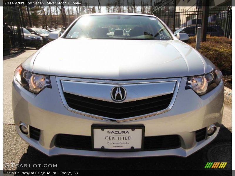 Silver Moon / Ebony 2014 Acura TSX Sedan