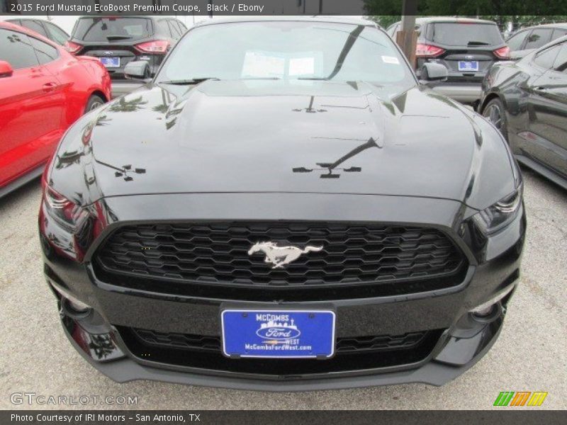 Black / Ebony 2015 Ford Mustang EcoBoost Premium Coupe