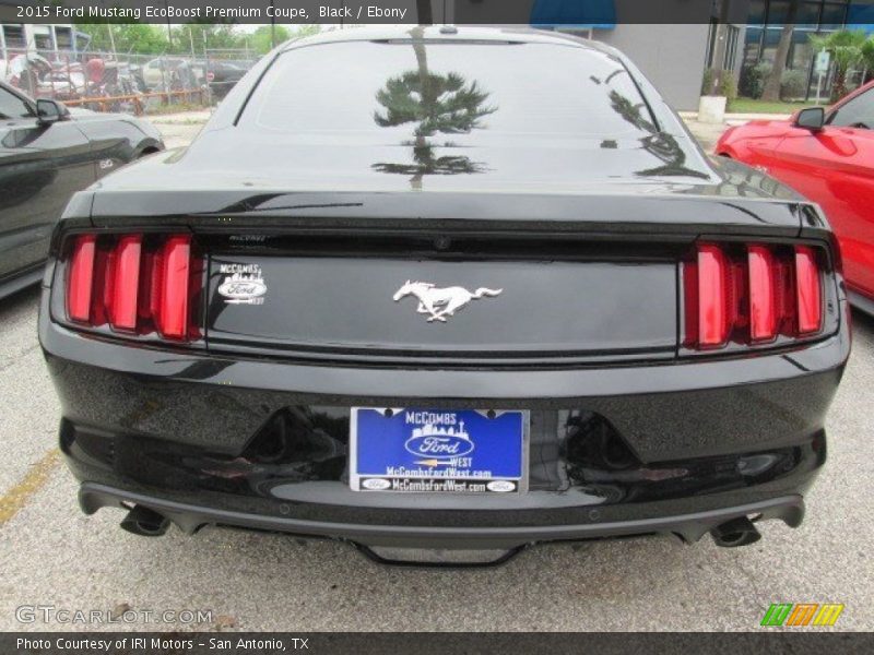 Black / Ebony 2015 Ford Mustang EcoBoost Premium Coupe