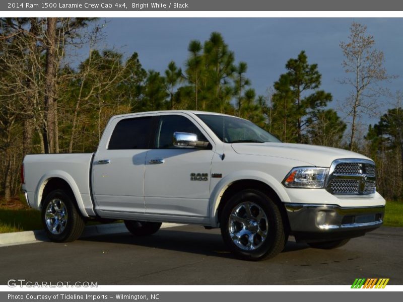 Bright White / Black 2014 Ram 1500 Laramie Crew Cab 4x4