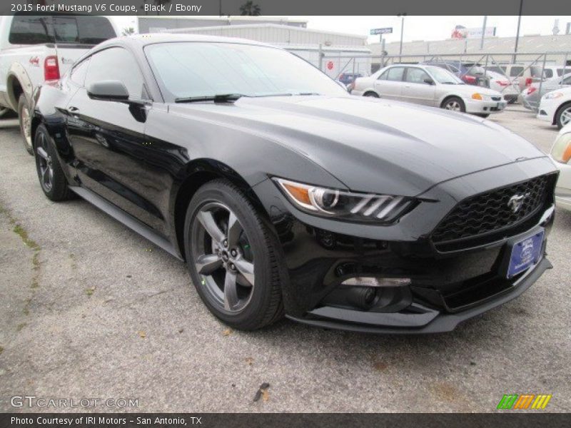 Black / Ebony 2015 Ford Mustang V6 Coupe