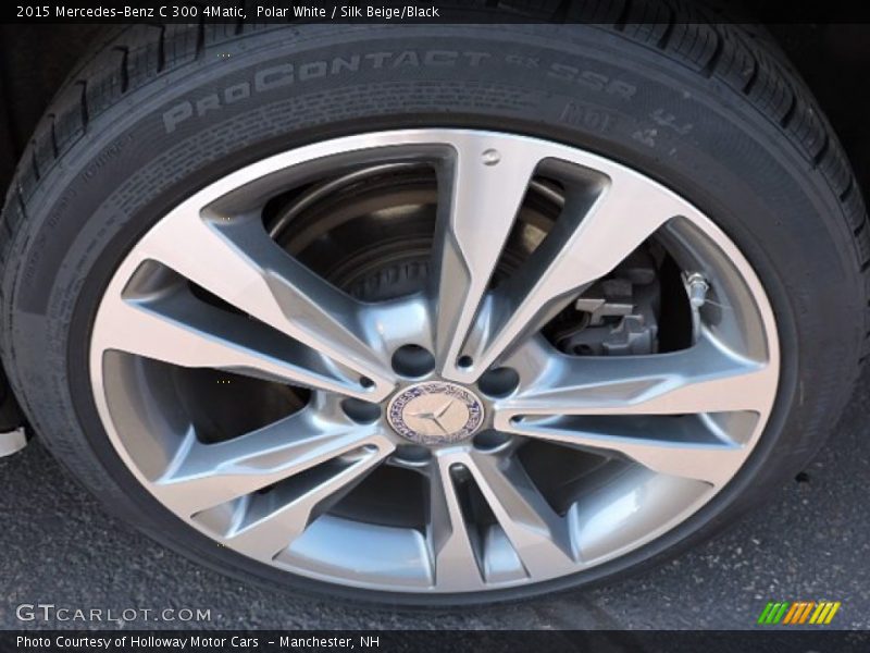 Polar White / Silk Beige/Black 2015 Mercedes-Benz C 300 4Matic