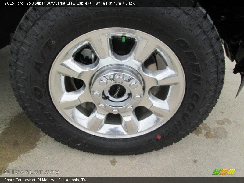 White Platinum / Black 2015 Ford F250 Super Duty Lariat Crew Cab 4x4