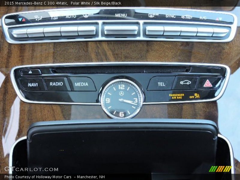 Polar White / Silk Beige/Black 2015 Mercedes-Benz C 300 4Matic