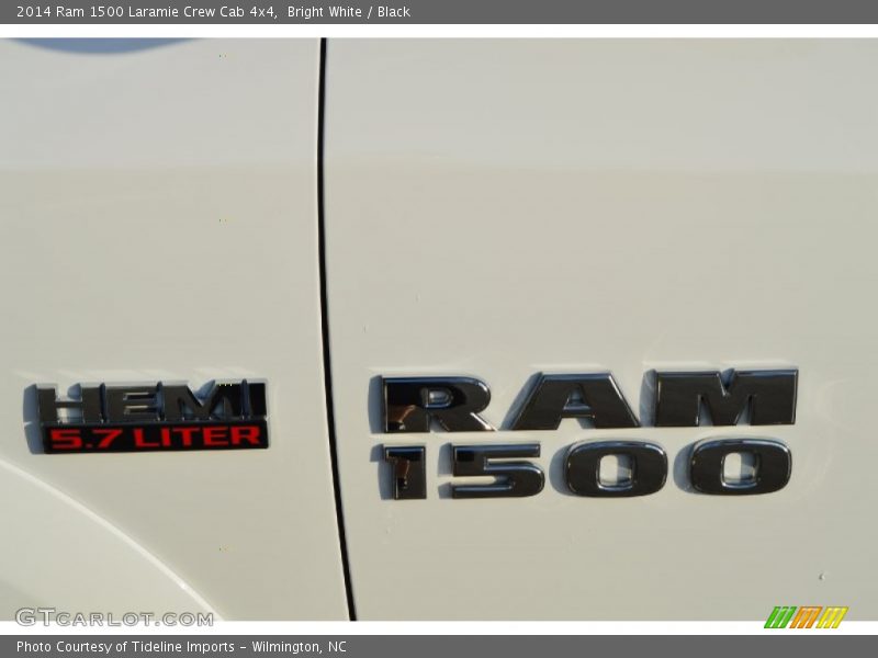 Bright White / Black 2014 Ram 1500 Laramie Crew Cab 4x4