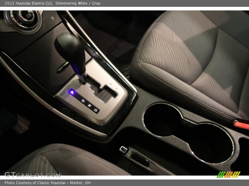 Shimmering White / Gray 2013 Hyundai Elantra GLS