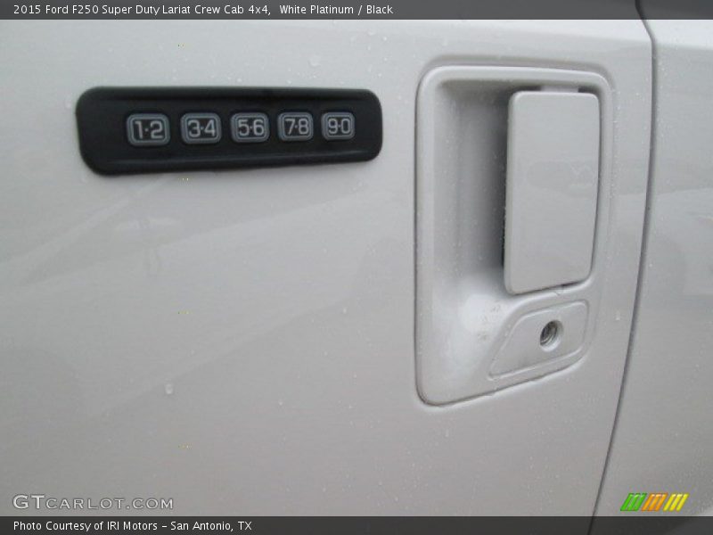 White Platinum / Black 2015 Ford F250 Super Duty Lariat Crew Cab 4x4