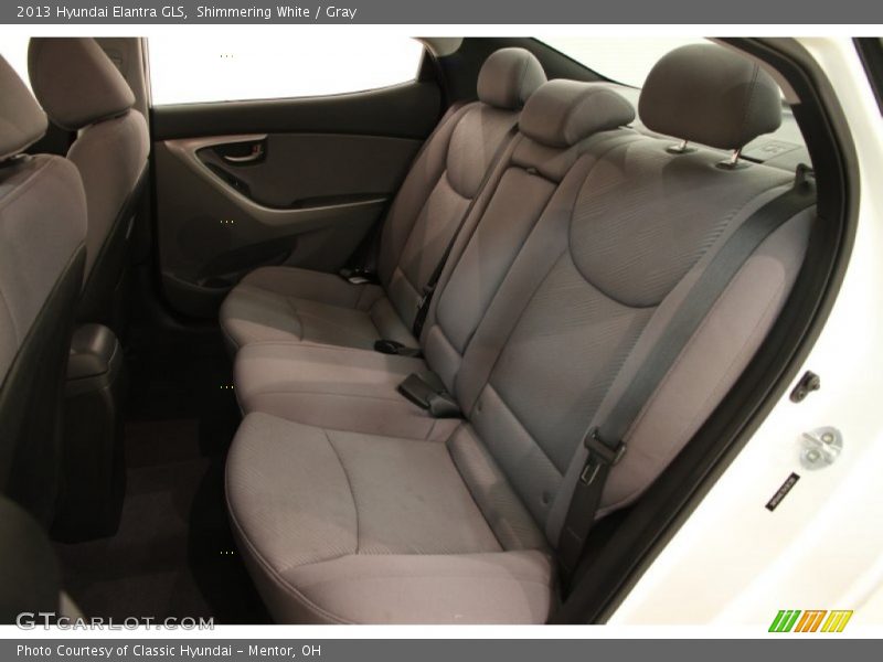 Shimmering White / Gray 2013 Hyundai Elantra GLS