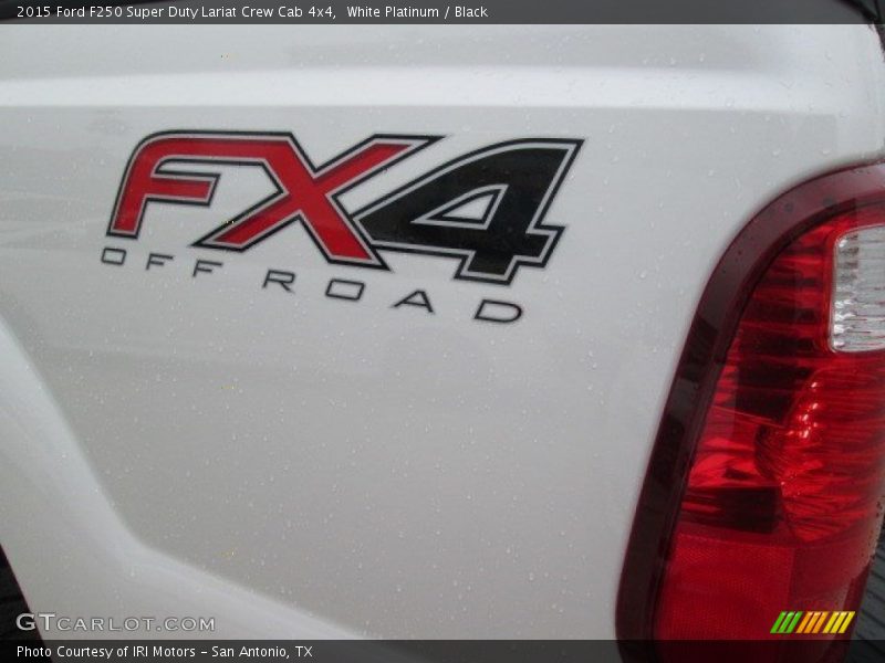 White Platinum / Black 2015 Ford F250 Super Duty Lariat Crew Cab 4x4