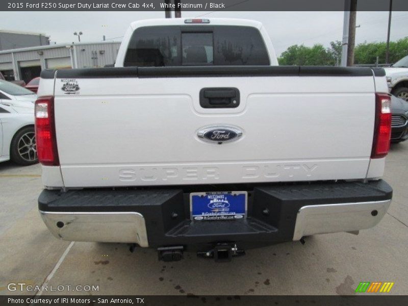 White Platinum / Black 2015 Ford F250 Super Duty Lariat Crew Cab 4x4