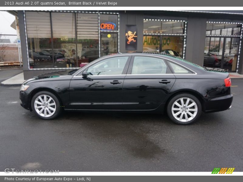 Brilliant Black / Velvet Beige 2013 Audi A6 2.0T quattro Sedan