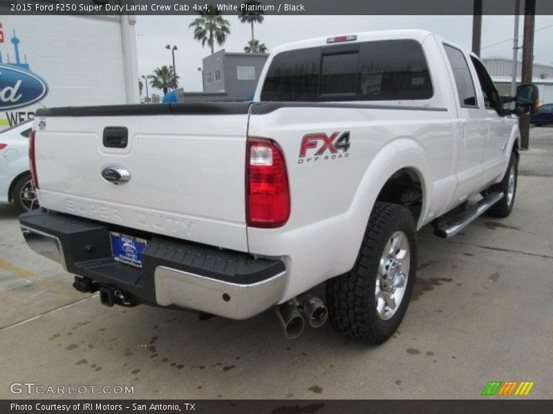 White Platinum / Black 2015 Ford F250 Super Duty Lariat Crew Cab 4x4